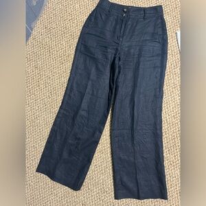 Women’s Boden Black Linen Pants